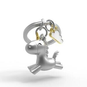 Metalmorphose Flying Unicorn Keychain in Gift Box